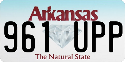 AR license plate 961UPP