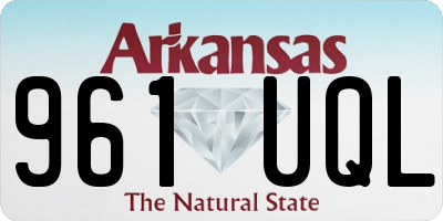 AR license plate 961UQL