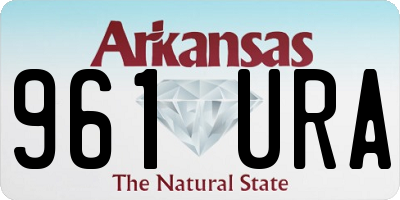 AR license plate 961URA