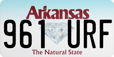 AR license plate 961URF