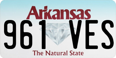 AR license plate 961VES