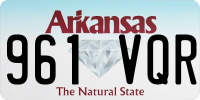 AR license plate 961VQR