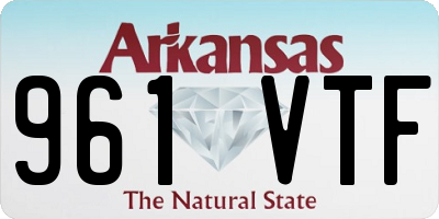 AR license plate 961VTF