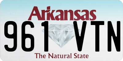 AR license plate 961VTN