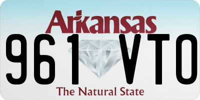 AR license plate 961VTO