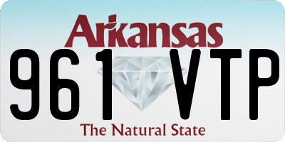 AR license plate 961VTP