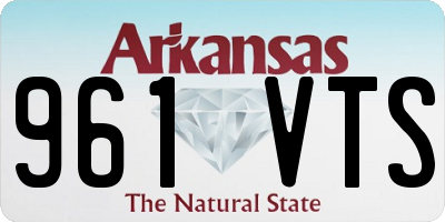 AR license plate 961VTS