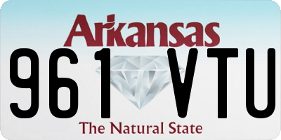 AR license plate 961VTU