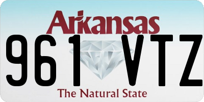 AR license plate 961VTZ