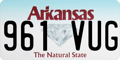 AR license plate 961VUG