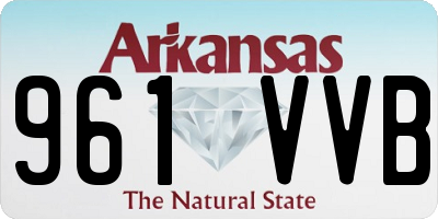 AR license plate 961VVB