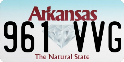 AR license plate 961VVG