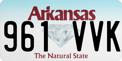 AR license plate 961VVK