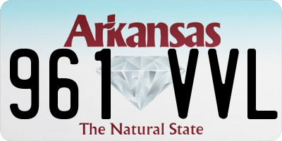 AR license plate 961VVL