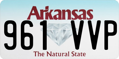 AR license plate 961VVP