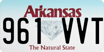 AR license plate 961VVT