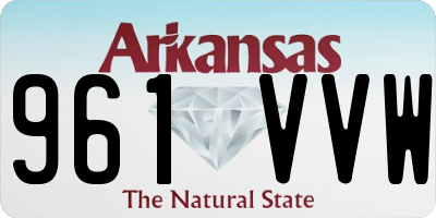 AR license plate 961VVW