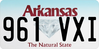 AR license plate 961VXI