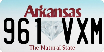 AR license plate 961VXM