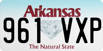 AR license plate 961VXP
