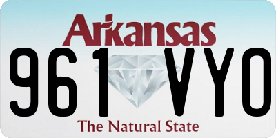AR license plate 961VYO