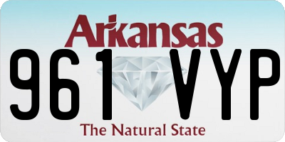 AR license plate 961VYP