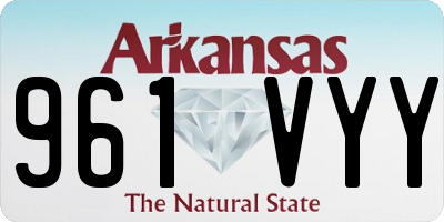AR license plate 961VYY