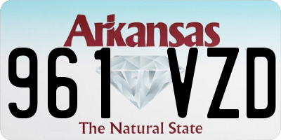 AR license plate 961VZD