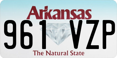 AR license plate 961VZP