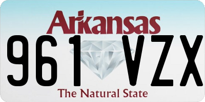 AR license plate 961VZX