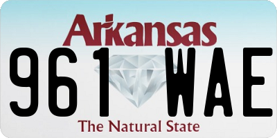 AR license plate 961WAE