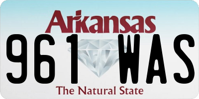 AR license plate 961WAS