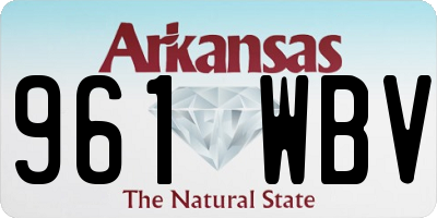 AR license plate 961WBV