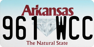 AR license plate 961WCC