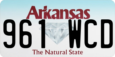 AR license plate 961WCD