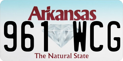AR license plate 961WCG