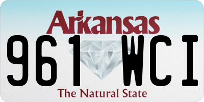 AR license plate 961WCI