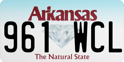 AR license plate 961WCL