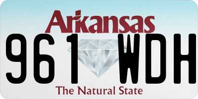 AR license plate 961WDH