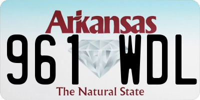 AR license plate 961WDL