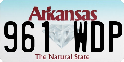 AR license plate 961WDP