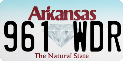 AR license plate 961WDR