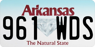 AR license plate 961WDS