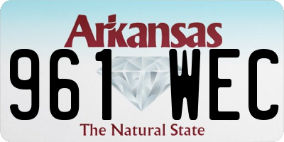AR license plate 961WEC
