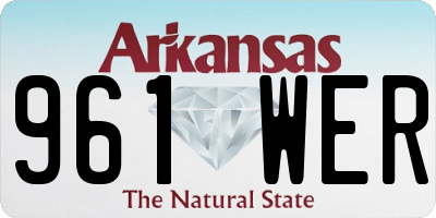 AR license plate 961WER