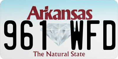 AR license plate 961WFD