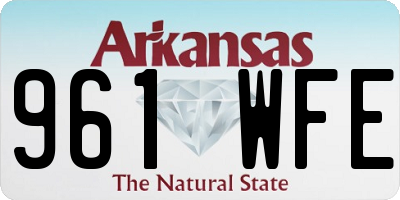 AR license plate 961WFE
