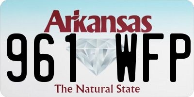 AR license plate 961WFP