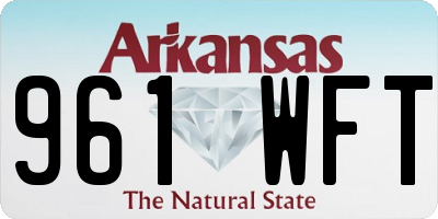 AR license plate 961WFT