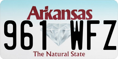 AR license plate 961WFZ